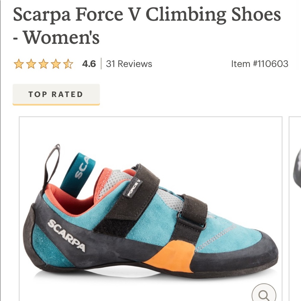 Brand New Scarpa Force V Climbing Shoes - Womens
